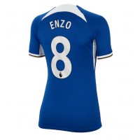 Fotballdrakt Dame Chelsea Enzo Fernandez #8 Hjemmedrakt 2023-24 Kortermet
